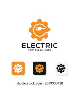diseño del logotipo combinado de conexión de equipo