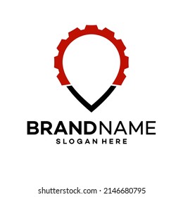gear point Icon Logo Design Template Illustration Vector