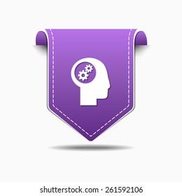 Gear Purple Vector Icon Design
