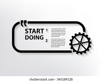 Gear Quotation Mark Speech Bubble,design