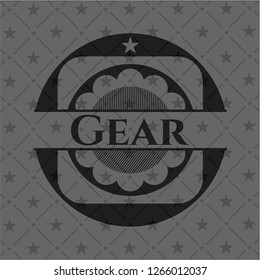 Gear realistic dark emblem