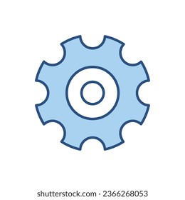 Gear related vector icon. Isolated on white background. Vector illustration
