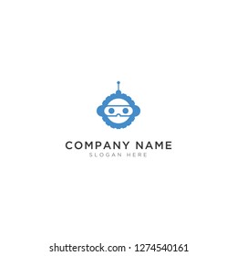 Gear and robots abstract Logo Template Design Vector, Emblem, Design Concept, Creative Symbol, Icon - Vector 