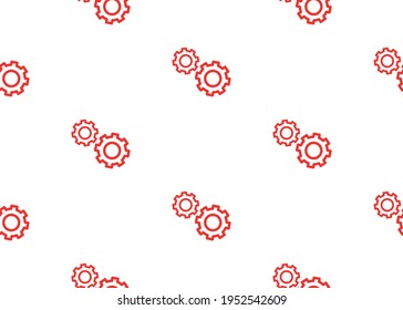 Gear. Seamless background. For wrapping paper design and printing.