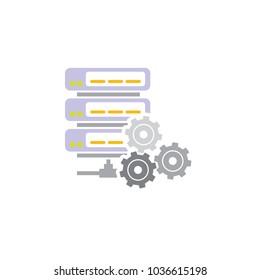 Gear Server Logo Icon Design