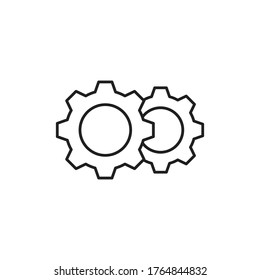 gear, service icon vector sign symbol isolated