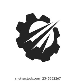 plantilla de logotipo de servicio de engranajes Aislado. Identidad de marca. Gráfico de vectores de resumen de iconos
