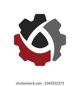 gear service logo template Isolated. Brand Identity. Icon Abstract Vector graphic