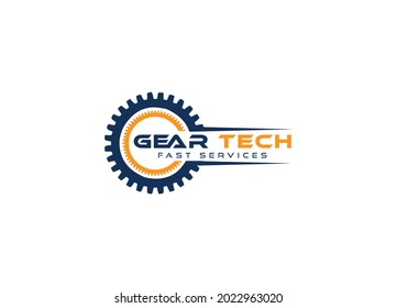 Gear service logo vector template for your business.
