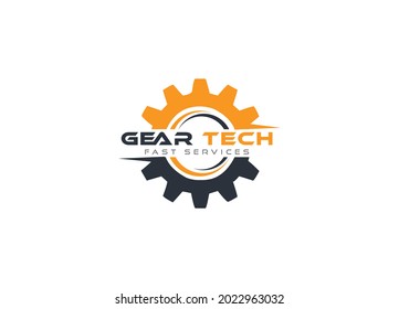 Gear service logo vector template for your business.
