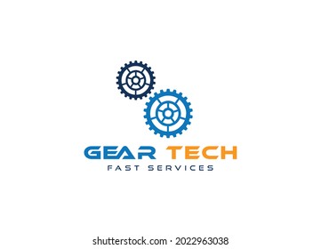 Gear service logo vector template for your business.
