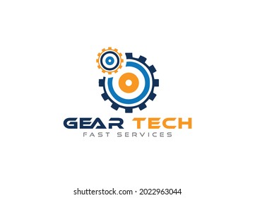 Gear service logo vector template for your business.
