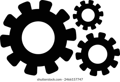 Gear set icon eps 10