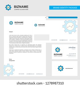 Gear setting  Business Letterhead, Envelope and visiting Card Design vector template