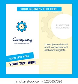 Gear setting  Company Brochure Template. Vector Busienss Template