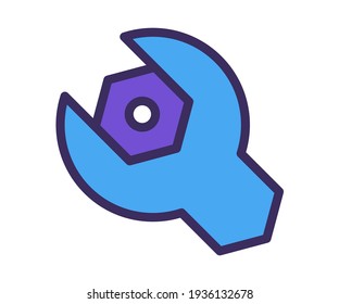 configuración de la velocidad un único icono aislado con estilo de línea rellenado