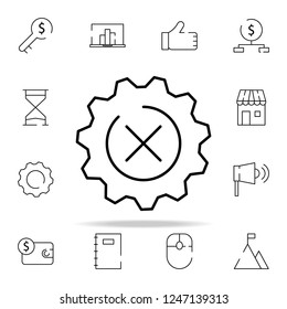 gear, setting, decline icon. stratup icons universal set for web and mobile