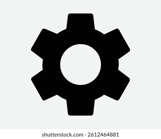 Gear Setting Icon Cog Wheel Cogwheel Symbol Engineering Industry Machine Mechanical Industrial Tool Machinery Graphic Vector Illustration Shape