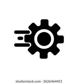 Gear setting icon, containing Cog wheel isolated on white background, icon for app or web site, gear vector illustration
