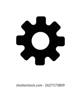 Gear setting icon, containing Cog wheel isolated on white background, icon for app or web site, gear vector illustration