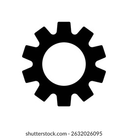 Gear setting icon, containing Cog wheel isolated on white background, icon for app or web site, gear vector illustration