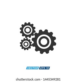 Gear Setting Icon Design Vector Illustration 