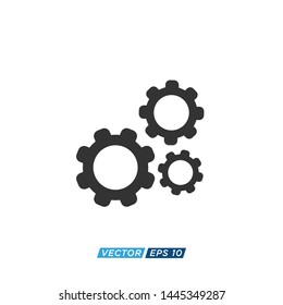 Gear Setting Icon Design Vector Illustration 