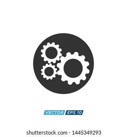 Gear Setting Icon Design Vector Illustration 