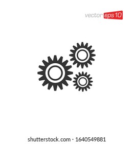 Gear Setting Icon Design Vector