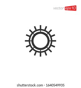 Gear Setting Icon Design Vector