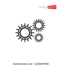 Gear Setting Icon Design Vector
