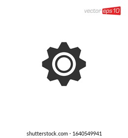 Gear Setting Icon Design Vector