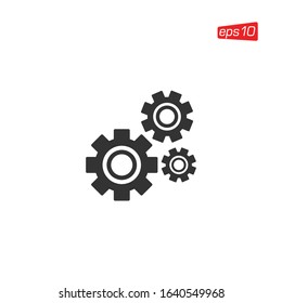 Gear Setting Icon Design Vector