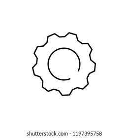 gear, setting icon. Element of business start up icon for mobile concept and web apps. Thin line gear, setting icon can be used for web and mobile