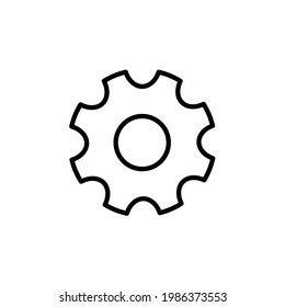Icono de configuración de engranajes, eps 10