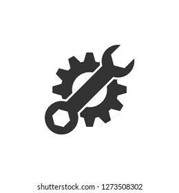 Gear setting icon graphic design template illustration