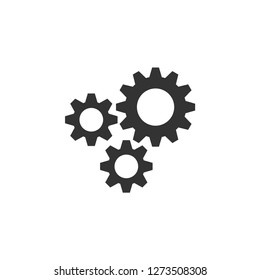 Gear setting icon graphic design template illustration