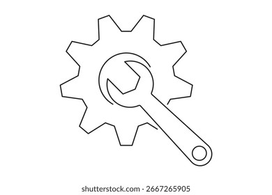 Gear setting icon set. Cog wheel icon. setting icon collection. Setting Icons Mega Bundle. line, thin, vector, set, design. setting icon collection. eps 10