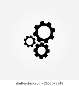 ícone de configuração de engrenagem símbolo ilustração vetor eps10 modelo de logotipo design