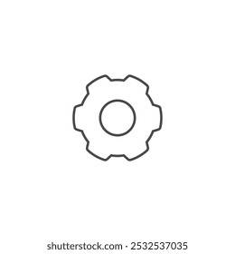 Gear setting icon symbol vector illustration