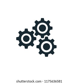 gear setting icon technology logo template