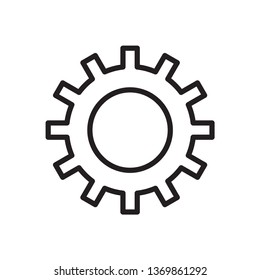 gear setting icon vector