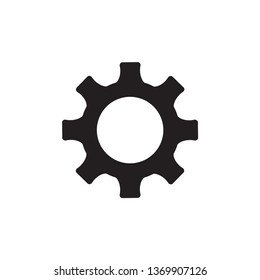 Gear setting icon vector