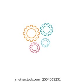 gear  setting icon vector design illustration