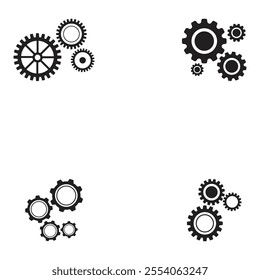 gear  setting icon vector design illustration