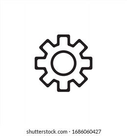 gear, setting icon, vector illustration