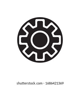 gear, setting icon, vector illustration