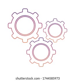 Engranaje, Ajuste, Ilustración del vector de iconos