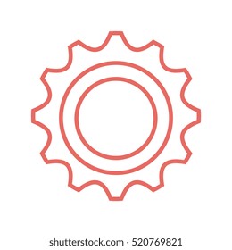 gear setting isolated icon