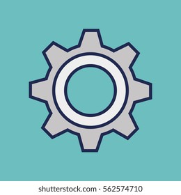 gear setting isolated icon
